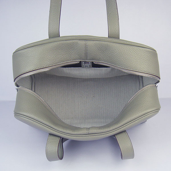 Best Replica Hermes Victoria Cowskin Leather Bags 2010 Dark Grey H2802